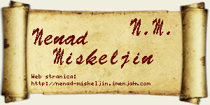 Nenad Miškeljin vizit kartica